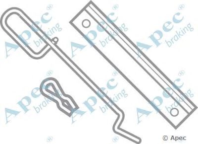 APEC BRAKING kit319 -  Комплектующие, тормозные колодки